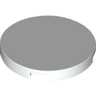 LEGO® los onderdeel Tegel Rond in kleur Wit 67095