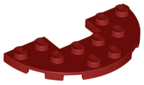 LEGO® los onderdeel Plaat Rond in kleur Donkerrood 18646