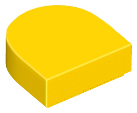 LEGO® los onderdeel Tegel Rond in kleur Geel 24246