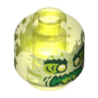 LEGO® los onderdeel Hoofd Doorzichtig Neon Groen 28621pb0003