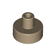 LEGO® los onderdeel Tegel Rond Donker Geelbruin 20482