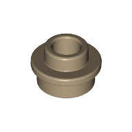 Plaatje in Gallery viewer laden, LEGO® los onderdeel Plaat Rond Donker Geelbruin 85861