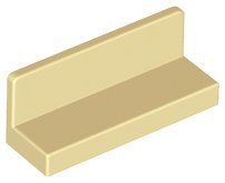 LEGO® los onderdeel Paneel in kleur Geelbruin 23950