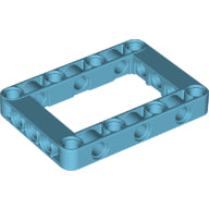 Plaatje in Gallery viewer laden, LEGO® onderdeel Technische Hefbalk Medium Azuurblauw 64179