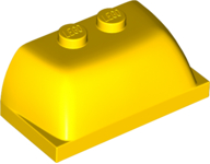 LEGO® los onderdeel Voorruit in kleur Geel 30841