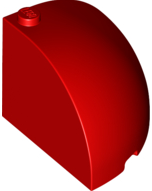 LEGO® los onderdeel Steen Rond in kleur Rood 49612