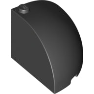 LEGO® los onderdeel Steen Rond in kleur Zwart 49612