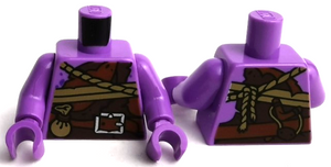 LEGO® onderdeel Lijf met Motief Medium Lavendel 973pb3938c01