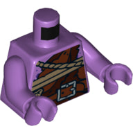 LEGO® onderdeel Lijf met Motief Medium Lavendel 973pb3938c01