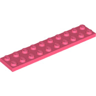 LEGO® los onderdeel Plaat Algemeen in kleur Koraal 3832
