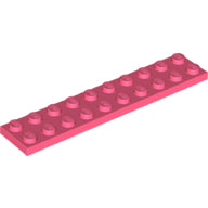 Plaatje in Gallery viewer laden, LEGO® los onderdeel Plaat Algemeen in kleur Koraal 3832