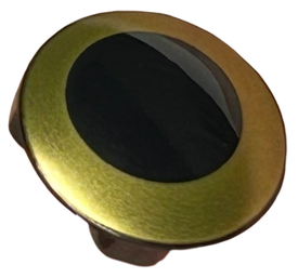 LEGO® los onderdeel Plaat Rond met Motief Zwart 2654pb014