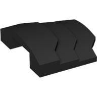 Plaatje in Gallery viewer laden, LEGO® los onderdeel Wig in kleur Zwart 66955
