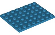 Plaatje in Gallery viewer laden, LEGO® los onderdeel Plaat Algemeen Donker Azuurblauw 3036