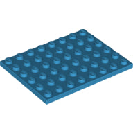 Plaatje in Gallery viewer laden, LEGO® los onderdeel Plaat Algemeen Donker Azuurblauw 3036