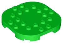 Plaatje in Gallery viewer laden, LEGO® los onderdeel Plaat Aangepast in kleur Fel Groen 66789