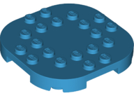 Plaatje in Gallery viewer laden, LEGO® los onderdeel Plaat Aangepast Donker Azuurblauw 66789