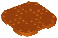 Plaatje in Gallery viewer laden, LEGO® los onderdeel Plaat Aangepast Donker Oranje 66790