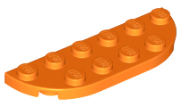 LEGO® los onderdeel Plaat Rond in kleur Oranje 18980