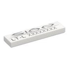 LEGO® los onderdeel Tegel met Motief in kleur Wit 2431pb0636