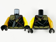 Plaatje in Gallery viewer laden, LEGO® los onderdeel Lijf met Motief Zwart 973pb3931c01