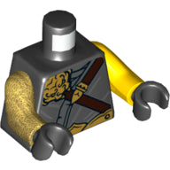 LEGO® los onderdeel Lijf met Motief Zwart 973pb3931c01