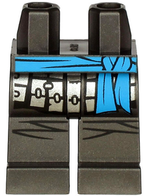 LEGO® Benen met Motief Parel Donkergrijs 970c00pb1108