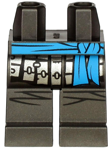 LEGO® Benen met Motief Parel Donkergrijs 970c00pb1108