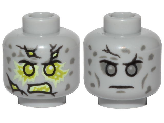 LEGO® onderdeel Hoofd Licht Blauwachtig Grijs 3626cpb2619