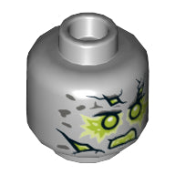 Plaatje in Gallery viewer laden, LEGO® onderdeel Hoofd Licht Blauwachtig Grijs 3626cpb2619