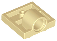 LEGO® los onderdeel Plaat Aangepast in kleur Geelbruin 10247