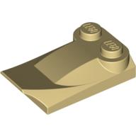 LEGO® los onderdeel Dakpan Gebogen in kleur Geelbruin 47456