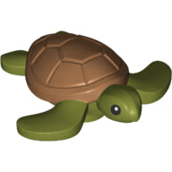 Plaatje in Gallery viewer laden, LEGO® los onderdeel Waterdier in kleur Olijfgroen 67040pb01