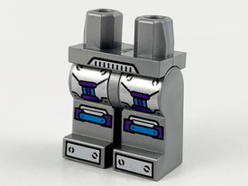 LEGO® los onderdeel Benen met Motief Zilver 970c00pb1124