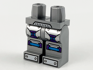 LEGO® los onderdeel Benen met Motief Zilver 970c00pb1124
