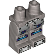Plaatje in Gallery viewer laden, LEGO® los onderdeel Benen met Motief Zilver 970c00pb1124