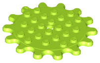 LEGO® los onderdeel Plaat Rond in kleur Limoen 35446