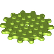 LEGO® los onderdeel Plaat Rond in kleur Limoen 35446