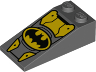 LEGO® Dakpan met Motief Donker Blauwachtig Grijs 30363pb038
