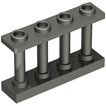 Plaatje in Gallery viewer laden, LEGO® los onderdeel Hek in kleur Parel Donkergrijs 15332