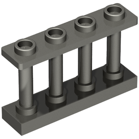 LEGO® los onderdeel Hek in kleur Parel Donkergrijs 15332