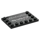 LEGO® onderdeel Tegel Aangepast met Motief Zwart 6180pb132