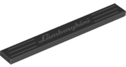 LEGO® los onderdeel Tegel met Motief Zwart 4162pb224