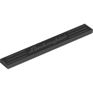 Plaatje in Gallery viewer laden, LEGO® los onderdeel Tegel met Motief Zwart 4162pb224