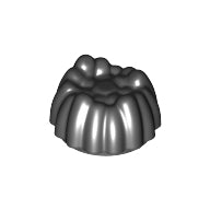 Plaatje in Gallery viewer laden, LEGO® los onderdeel Haar in kleur Zwart 68212