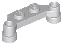 Plaatje in Gallery viewer laden, LEGO® onderdeel Plaat Aangepast Licht Blauwachtig Grijs 4590