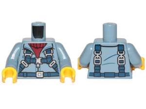 LEGO® los onderdeel Lijf met Motief Zandblauw 973pb3898c01
