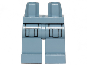 LEGO® los onderdeel Benen met Motief Zandblauw 970c00pb0747