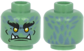 LEGO® los onderdeel Hoofd in kleur Zandgroen 3626cpb2626