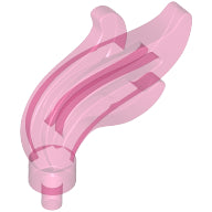 LEGO® Hoofddeksel Accessoire Doorzichtig Donkerroze 64647